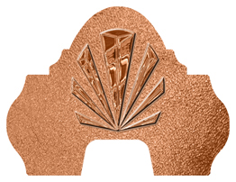 DARAY-L-602-CP-SH-CP Copper Sunburst Shimmer Copper